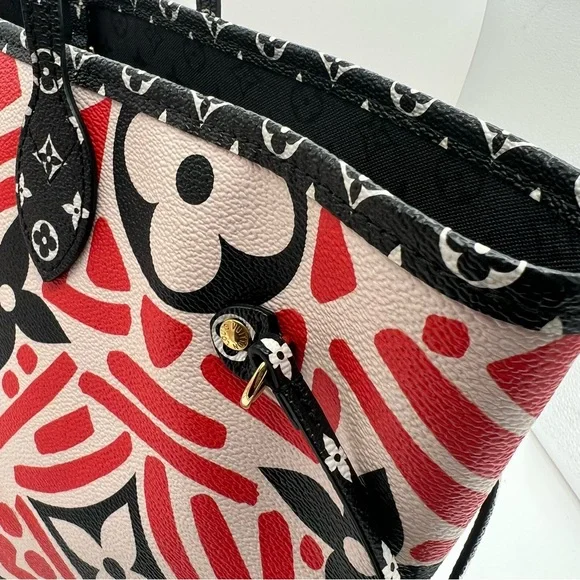 Authentic Louis Vuitton limited edition Monogram Creme Rouge Neverfull MM ❤️ - Picture 6 of 12